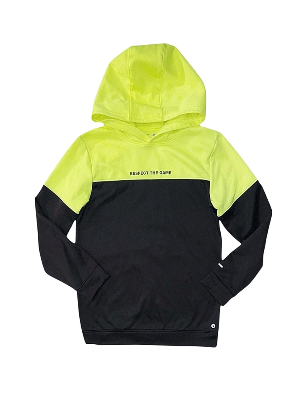 XERSION Boy's Black And Green Long Sleeve Hoodie Size X-Large 18/20